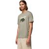 Columbia Mens Parsons Point Short Sleeve Graphic Tee(Stone Green Heather/Retro Roamer)