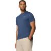 Columbia Men’s Parsons Point Short Sleeve Logo Tee(Collegiate Navy/Heather)
