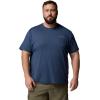 Columbia Men’s Parsons Point Short Sleeve Logo Tee(Collegiate Navy/Heather)