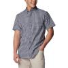 Columbia Men’s Rapid Rivers II Short Sleeve Shirt(Collegiate Navy Gingham)