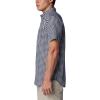 Columbia Men’s Rapid Rivers II Short Sleeve Shirt(Collegiate Navy Gingham)