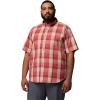 Columbia Men’s Rapid Rivers II Short Sleeve Shirt(Washed Red/Base Plaid)