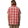 Columbia Men’s Rapid Rivers II Short Sleeve Shirt(Washed Red/Base Plaid)