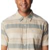 Columbia Mens Rapid Rivers Novelty Short Sleeve(Ancient Fossil Scattered Stripe)