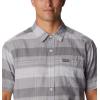 Columbia Mens Rapid Rivers Novelty Short Sleeve(Columbia Grey Scattered Stripe)