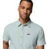 Columbia Mens Rapid Rivers Novelty Short Sleeve(Crushed Blue/Diamond Dobby)