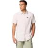 Columbia Mens Rapid Rivers Novelty Short Sleeve(Dark Stone Diamond Dobby Chambray)