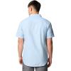 Columbia Mens Rapid Rivers Novelty Short Sleeve(Ripple Blue Diamond Dobby Chambray)