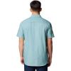 Columbia Mens Rapid Rivers Novelty Short Sleeve(River Blue Diamond Dobby Chambray)