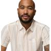 Columbia Mens Rapid Rivers Novelty Short Sleeve(Sea Salt/Isle Stripe)