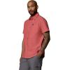 Columbia Mens Rapid Rivers Novelty Short Sleeve(Washed Red/Diamond Dobby)