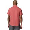Columbia Mens Rapid Rivers Novelty Short Sleeve(Washed Red/Diamond Dobby)
