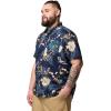 Columbia Men’s Rapid Rivers Printed Short Sleeve Shirt, Comfort Stretch(Collegiate Navy Outbacked)