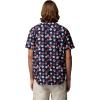 Columbia Men’s Rapid Rivers Printed Short Sleeve Shirt, Comfort Stretch(Collegiate Navy/Floweret)