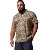 Columbia Men’s Rapid Rivers Printed Short Sleeve Shirt, Comfort Stretch(Iron/Floweret)