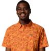 Columbia Men’s Rapid Rivers Printed Short Sleeve Shirt, Comfort Stretch(Koi Vined)