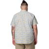 Columbia Men’s Rapid Rivers Printed Short Sleeve Shirt, Comfort Stretch(Ripple Blue Vined)