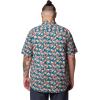 Columbia Men’s Rapid Rivers Printed Short Sleeve Shirt, Comfort Stretch(River Blue Vined)