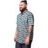 Columbia Men’s Rapid Rivers Printed Short Sleeve Shirt, Comfort Stretch(River Blue Vined)