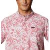 Columbia Men’s Rapid Rivers Printed Short Sleeve Shirt, Comfort Stretch(Rosette Toucanical)