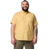 Columbia Men’s Rapid Rivers Printed Short Sleeve Shirt, Comfort Stretch(Sand Dune Deserted)