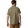 Columbia Men’s Rapid Rivers Printed Short Sleeve Shirt, Comfort Stretch(Stone Green Deserted)