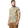 Columbia Men’s Rapid Rivers Printed Short Sleeve Shirt, Comfort Stretch(Stone Green Outbacked)
