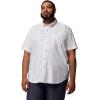Columbia Men’s Rapid Rivers Printed Short Sleeve Shirt, Comfort Stretch(White/Wildflower)