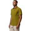 Columbia Mens Sage Peak Woven Short Sleeve Shirt(Mossy Green)