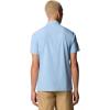 Columbia Mens Sage Peak Woven Short Sleeve Shirt(Ripple Blue)
