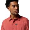 Columbia Mens Sage Peak Woven Short Sleeve Shirt(Washed Red)