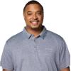 Columbia Men’s Tech Trail Utility Polo(Collegiate Navy Heather)
