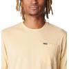 Columbia Mens Thistletown Hills Pocket Tee(Light Camel Heather)