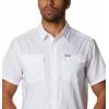 Columbia Men’s Utilizer Ii Solid Short Sleeve Shirt(White)