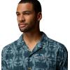 Columbia Men’s Utilizer Print Camp Shirt(Everblue/Floreidoscope)