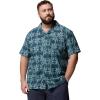 Columbia Men’s Utilizer Print Camp Shirt(Everblue/Floreidoscope)