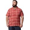 Columbia Men’s Utilizer Print Camp Shirt(Washed Red/Floreidoscope)