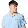 Columbia Men’s Utilizer Short Sleeve Camp Shirt(Ripple Blue)