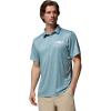 Columbia Men’s Collegiate Super Terminal Tackle Polo, LSU – Crushed Blue Patchwork Palms, Large