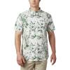 Thyme Green Magnolia Floral Print