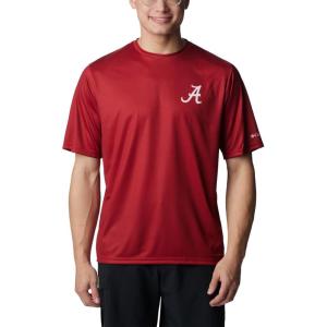 Columbia Men’s Collegiate Terminal Tackle SS Shirt(Ala – Red Velvet)