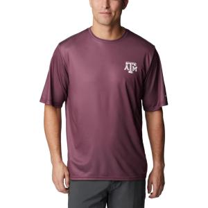 Columbia Men’s Collegiate Terminal Tackle SS Shirt(Tam – Deep Maroon)
