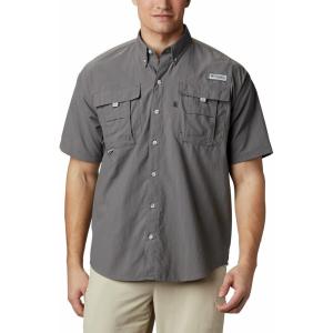 Columbia Men’s PFG Bahama II Short Sleeve Fishing Shirt(City Grey)