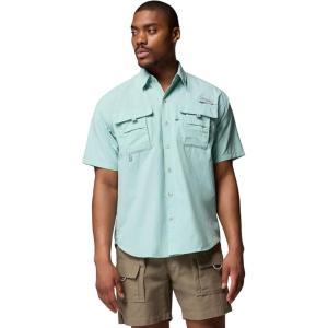 Columbia Men’s PFG Bahama II Short Sleeve Fishing Shirt(Misty Jade)