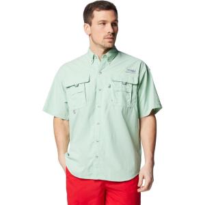 Columbia Men’s PFG Bahama II Short Sleeve Fishing Shirt(New Mint)