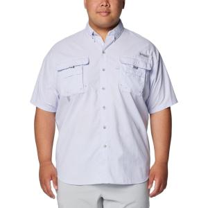 Columbia Men’s PFG Bahama II Short Sleeve Fishing Shirt(Snowdrift)