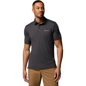 Columbia Men’s Parsons Point Polo(Black Heather/Shark)