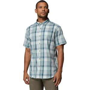 Columbia Men’s Rapid Rivers II Short Sleeve Shirt(Crushed Blue/Base Plaid)