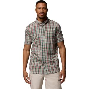 Columbia Men’s Rapid Rivers II Short Sleeve Shirt(Washed Red/Rapid Rivers Gingham)