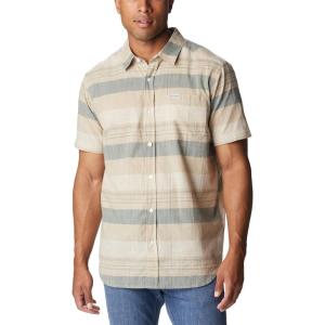 Columbia Mens Rapid Rivers Novelty Short Sleeve(Ancient Fossil Scattered Stripe)